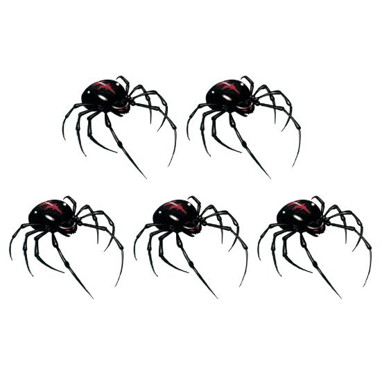 3D Edderkopp Midlertidige Tatoveringsklistremerker Vanntett Kroppskunst for Nakke Arm Rygg Realistiske Edderkopp Tatoveringsklistremerker for Halloween-fester