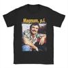 Magnum PI T Shirt Unisexs  Pure Cotton Fun TShirt Round Collar  Tees Short Sleeve Clothing Summer