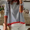 HNXC Women's Fashion Casual Autumn Winter Long Sleeve O-Neck Loose Sweaters