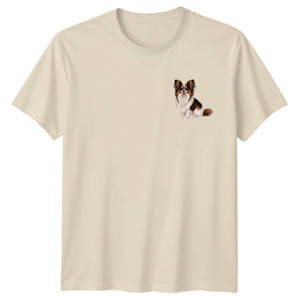 Papillon Dog Papillon Dogs Animals Mens TShirt Womens Tee Graphic Unisex Top Unisex T-Shirt
