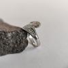 Bague en argent avec zircons, poids de l'article 4,21 g (2180678)
