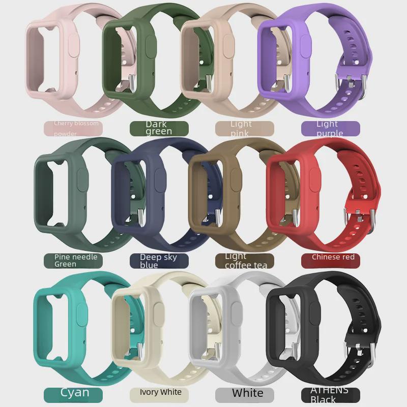 Compatible with Redmi Watch 1 & 2: One-Piece Reverse Buckle TPE Strap for Redmi Watch 2 Lite.