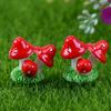 Resin Colorful Fairy Dollhouse Mushroom Garden Ornament Plant Pot Decor 