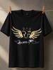 Rf The Queen Of Flow Gold Light Wings Crown Rf Initials And Elegant Script With Sparkling Unisex All Tshirt