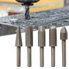 5Pcs/Set Rotary File Effective Non-slip High Carbon Steel Good Toughness Embossed File Woodworking