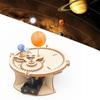 DIY Model sluneční soustavy Mechanická sada Astronomie Slunce Země Měsíc Planeta STEM Experimentální sada Vzdělávací dřevěné puzzle