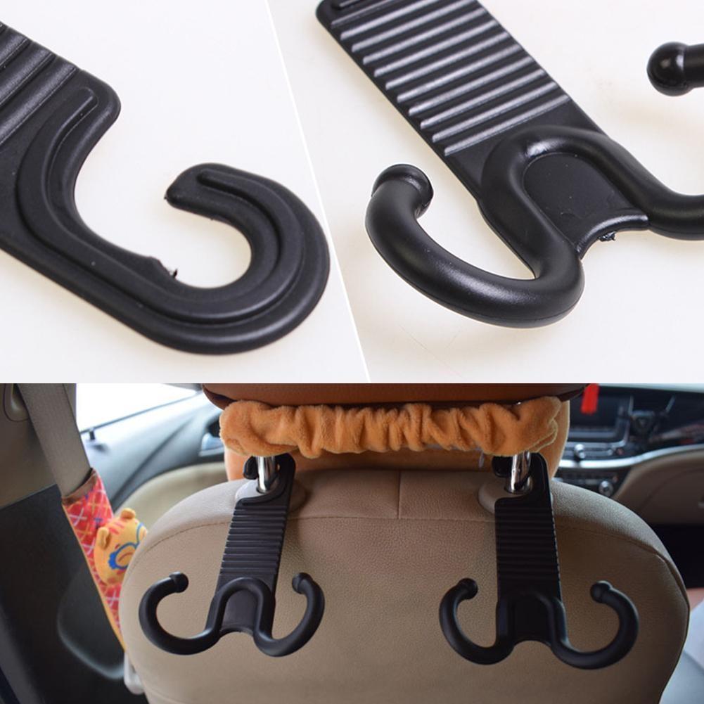 New 2 Pcs Stainless Steel Stable Car Seat Hooks Car Kit
