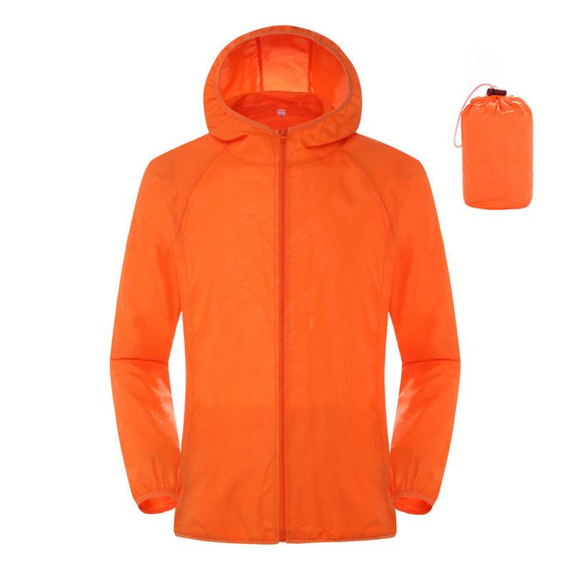Men Women Hiking Jackets Waterproof Sun Protection Windbreaker Camping Climbing Outdoor Rain Coat Portable Clothes