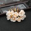 Pearl Headwear For Girls Disk Hair U Shaped Hairpin Hair Accessories Flowers Hair Stick Hair Fork