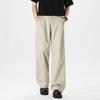 Men's Casual Straight-leg Pants Men's Spring and Summer Khaki Elastic Waist Pants Trendy Versatile American Overalls Trendy Brand