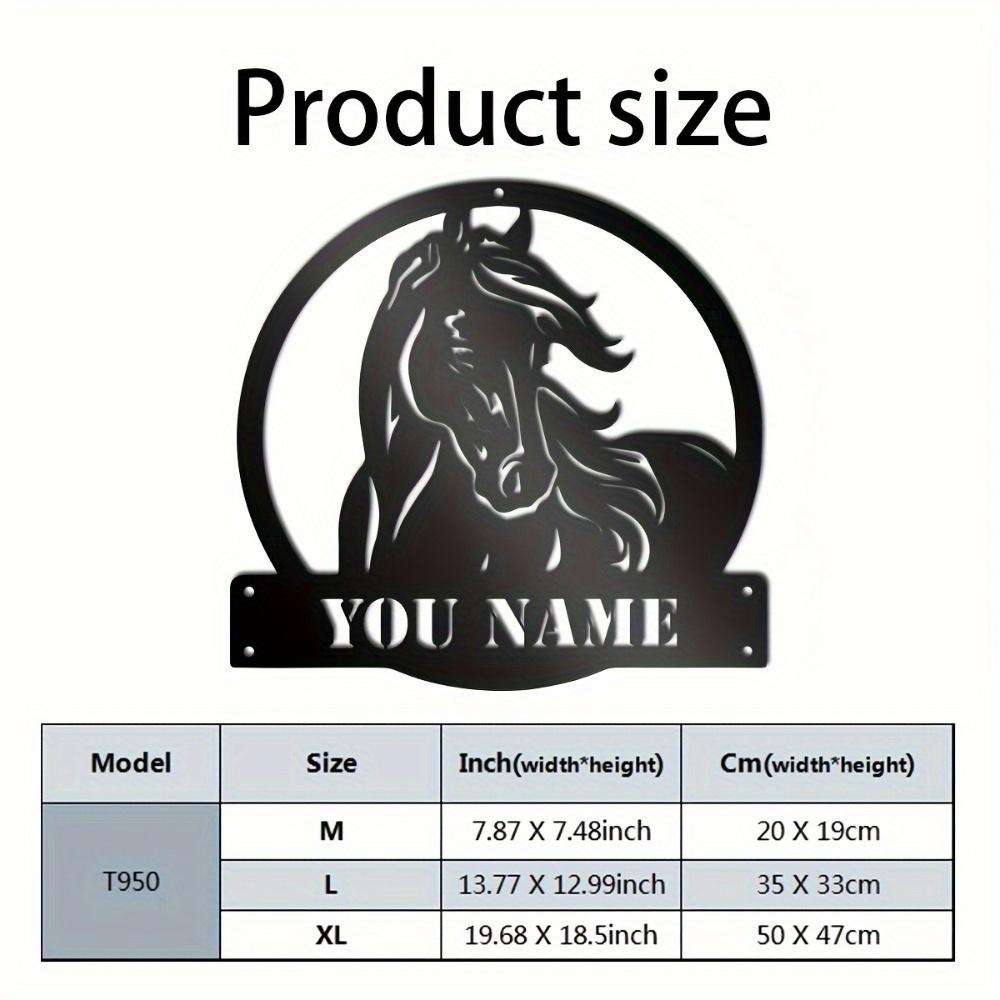 Custom Horse Silhouette Metal Wall Art Farmhouse Outdoor Barn Sign Gift Horse Lovers Farmers