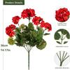 Artificial Texture Artificial Begonia Silk Material Simulation Geranium Silk Flower  Party Decor