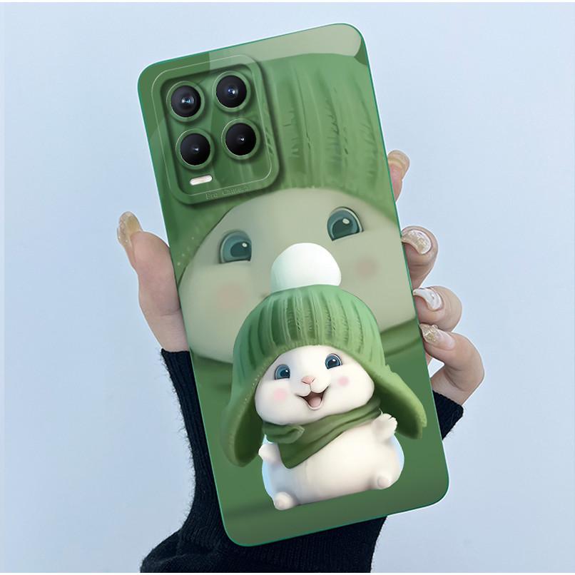 For Realme 8 Pro / Realme 8 4G 5G Phone Case Simplicity Flower Liquid Silicone Cover Realme8 8Pro RMX3085 RMX3081 RMX3241 Fundas