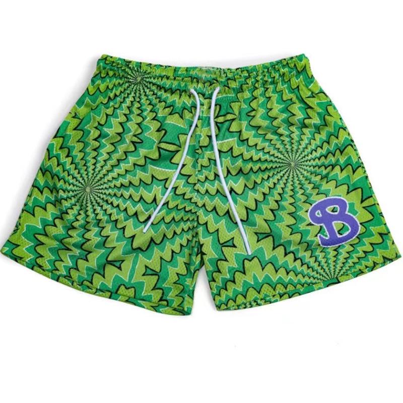 Trendy American Casual Mesh Basketbal Shorts voor Heren - Ademende Knielange Sportkleding