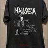 Nausea Band Albums Black Cotton T Shirt Full Size S 5xl Ds943 Vintage Fashion Stretched Stylish Designer Clothes Homme