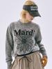 [mardimercredi] TWEED MARDI FLOWER KNIT PULLOVER