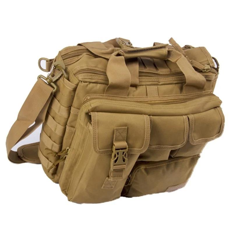 1 Stuks Nieuwe Rugzak Tactische Nylon Schoudertas Messenger Tas Laptop Handtassen Aktetas Buiten Multifunctionele Klimtas