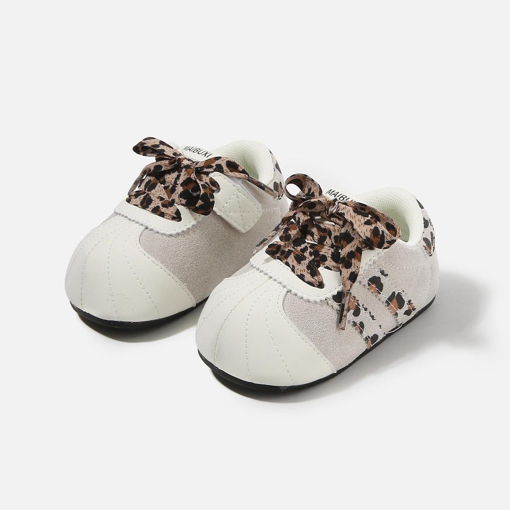2026 Kinder Leopardenmuster Sportschuhe für Pre-Walker - Retro Colorblock Freizeit-Schuhe für Jungen und Mädchen