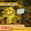 Solar Lights Outdoor 52 LED Solar Spot Lights Outdoor IP67 Waterproof Solar Garden Lights 2 In 1 for Yard Garden Porch