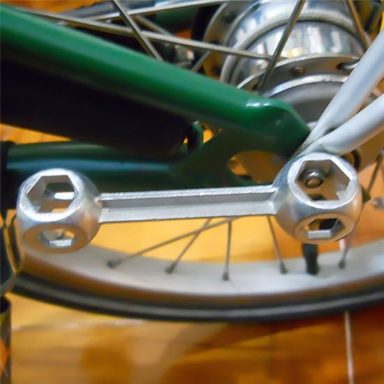 Hexagon Wrench 10 In 1 Design Multifunctional Zinc Alloy Dog Bone Hexagon Wrench for Outdoor