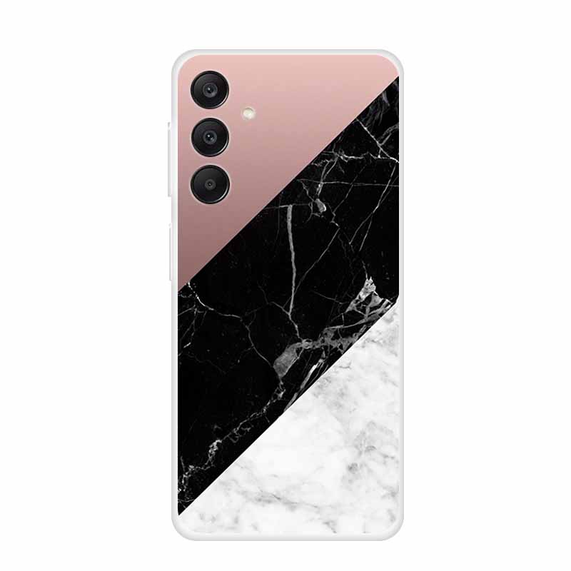 Marble Patterns Phone Case for Samsung A25 Soft Transparent TPU Clear Cover for Samsung Galaxy A 25 Protective Silicone Shell