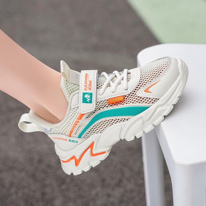 Vanmie Casual Sneakers for Kids Summer Mesh Sneakers Shoes Walking Running Shoes Boy Girls Children White Shoes