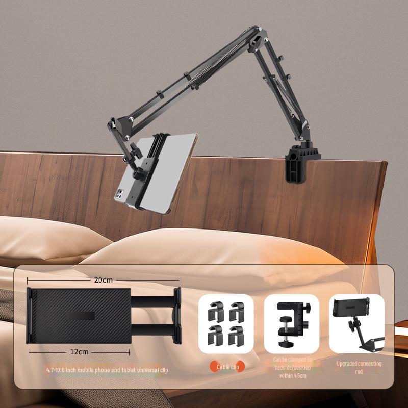 Adjustable Cantilever Tablet and Phone Holder for Bed and Desktop