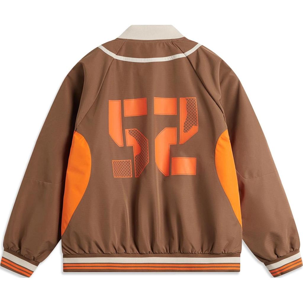 Li Ning BadFive Kollektion Basketball Kollektion Jacken & Mäntel Herren Braun/Hafergrau/Lebhaftes Orange AFDU491-2