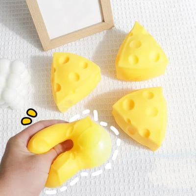Simulated Triangle Cheese Squeeze Toy Stress Relief Cheese Fidget Toy Slow Rising Simulation Food Pinch Sensory Toy