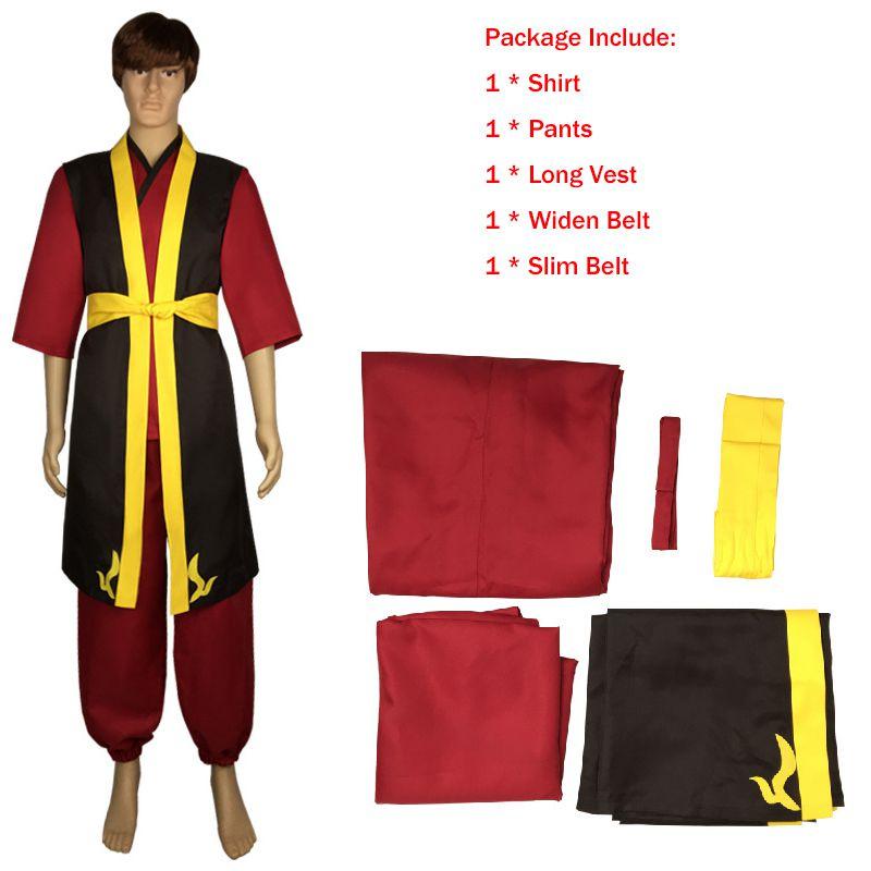 Stunning Avatar The Last Airbender Prince Zuko Outfit With Mid Sleeve Design
