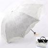 Women Lace Sun Rain Umbrella Fashion Black Coating Sunscreen Sunshade Princess Lady Compact Travel Rainproof Parasol Portable