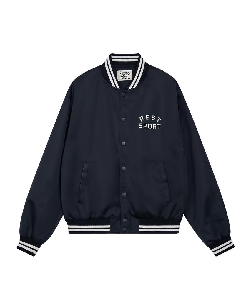 Rest&Recreation Rs Nylon Bomber Jacket - Navy