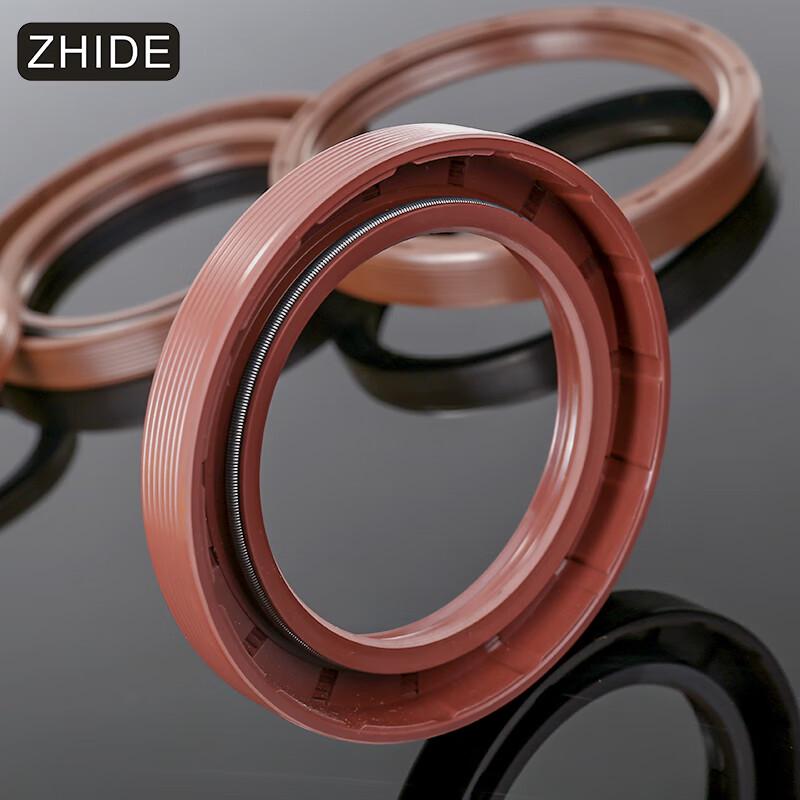 ZHIDE TC Fluoro Rubber Double Lip Shaft Oil Seal