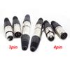 3Pin 4pin XLR Audio Cable Connector MIC Male Plug Female Jack Professional Microphone ConnectorGood Product