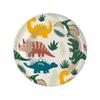 Paper Plates - Dino - 23 Cm - 8 Pcs - Food Contact - Ideal for Events