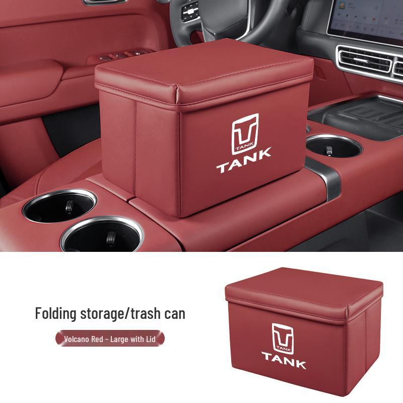 Folding In-Car Storage Box & Trash Can for Tank 300/500hi4t/400/800/700 New Energy Vehicles
