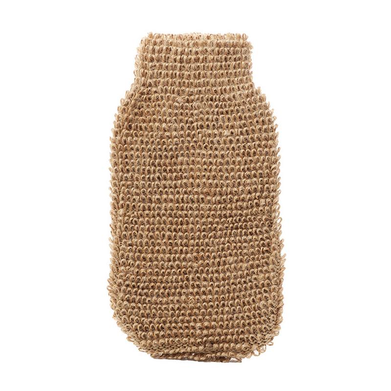 1Pc Exfoliating Hemp Bath Glove Mitten Bamboo Fiber Double-Sided Bath Gloves