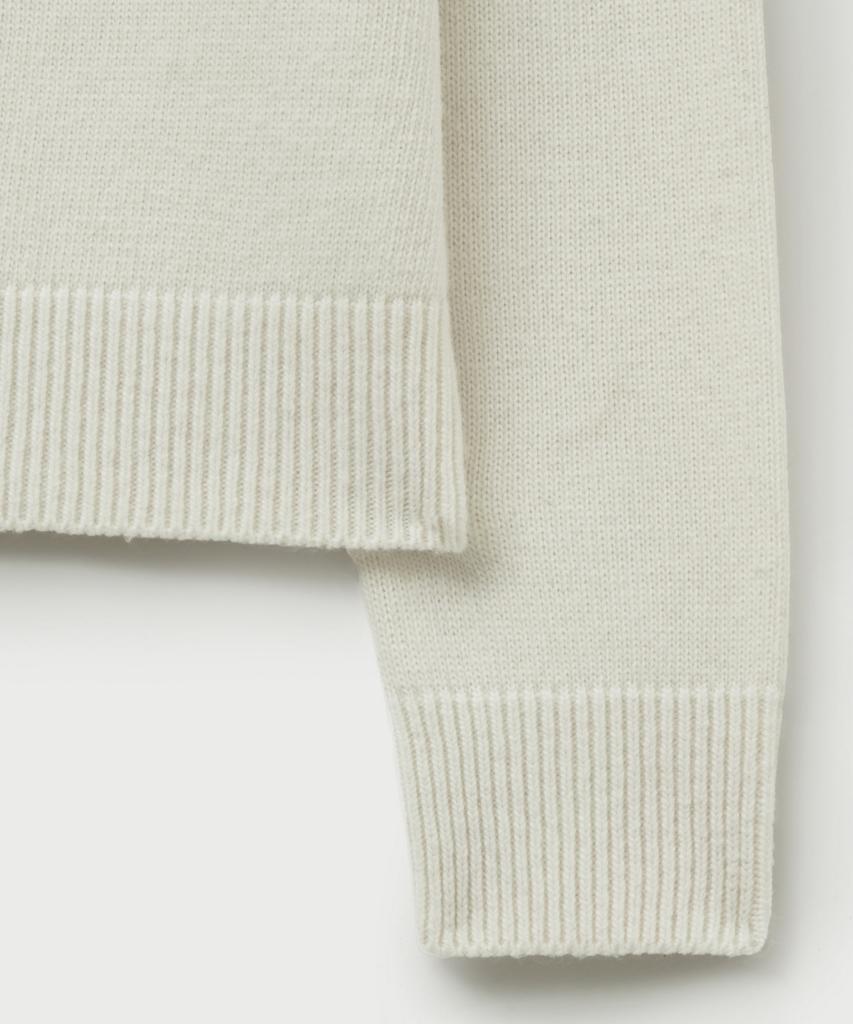 Seteo Lauren Classic Logo Knit White