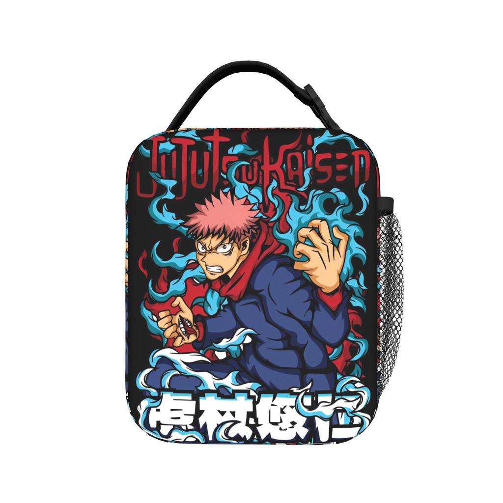 Japanese Anime Insulated Lunch Bag Thermal Bag Reusable,Meal Container Jujutsus Kaisens Anime Leakproof Tote Lunch Box Food Bag