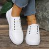 Fashion Women Flats Sneakers Running Designer Sport Shoes Leather Casual Shoes 2024 Trend Cozy Walking Lace Up Chaussures Femme