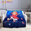 Aranyhal a sziklán sorozat Nyomtatott rajzfilmsorozat Flanel takaró Négy évszakos hordozható puha takaró