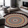 Round Short Pile European Carpets for Living Room Decoration Rugs for Bedroom Decor Carpet Non-slip Area Rug Persia Floor Mats