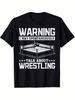 Warning I May Spontaneously Talk About Wrestling Wrestler TShirt