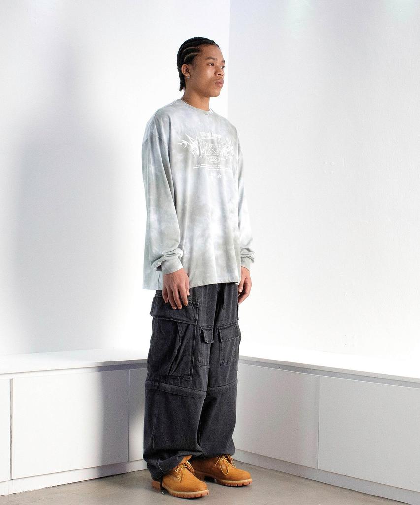 MIXXJ Tiedye Flame Longsleeve [Gray]