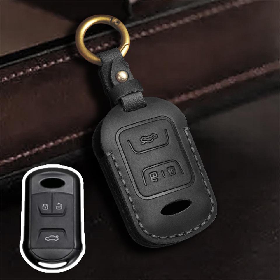 Echtes Leder Autoschlüsselhülle für Chery Tiggo, QQ, Arrizo Modelle