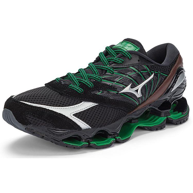 Mizuno Wave Prophecy LS Sports Fashion Low-Top Running Shoes Unisex Sneaker Black Green D1GG230101