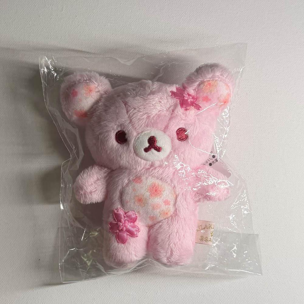 Rilakkuma 10th Anniversary Sakura Bear Plush Keychain Charm