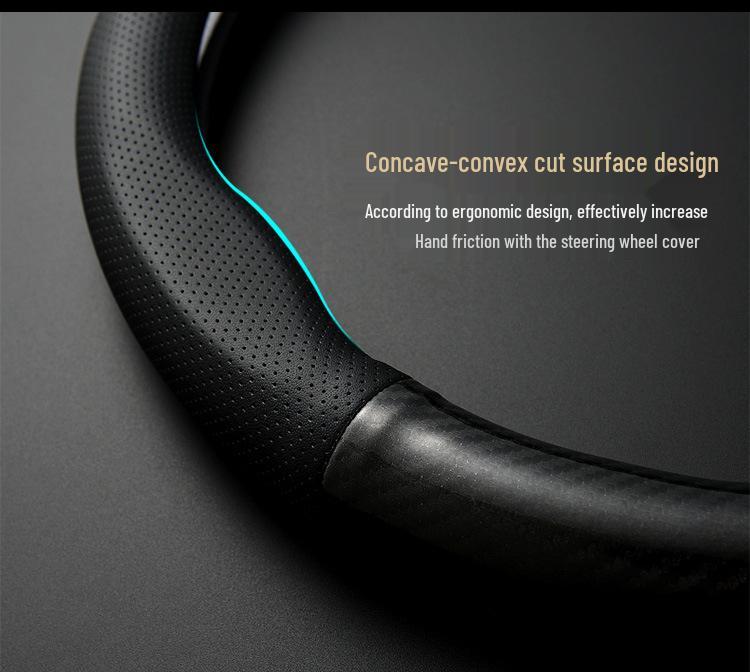 Haval M6 Genuine Leather Steering Wheel Cover (2021 & 2019 Carbon Fiber Models)