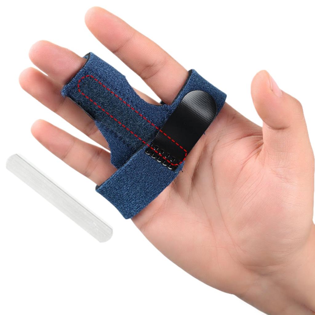 Adjustable Finger Brace With Aluminum Plate Support For Pain Relief Trigger Finger Splint Comfortable Fixation Band