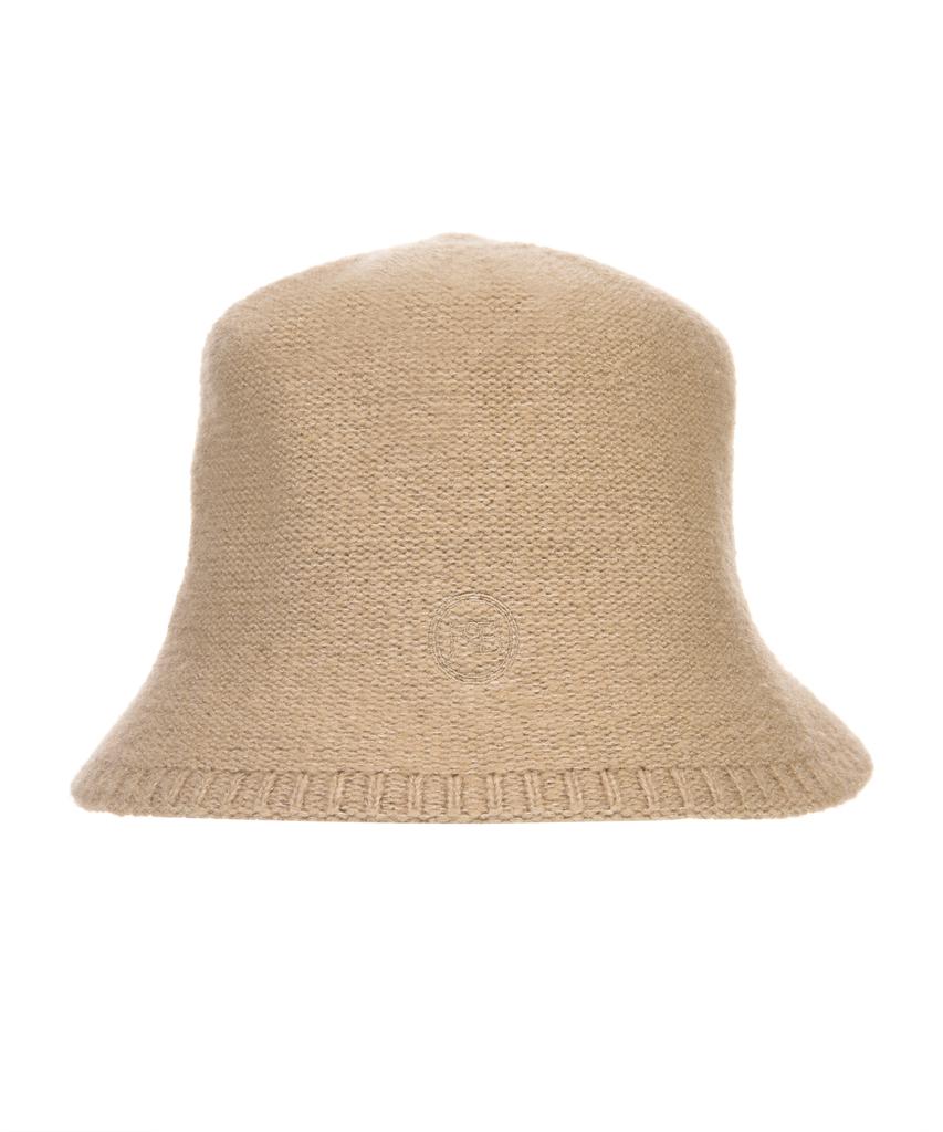 THE-ABON Women'S Day Basic Knit Bucket Hat Beige